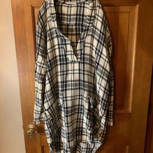 free people oversized flannel